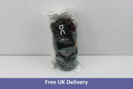 Three Pairs Of On Unisex Running Socks, Mid Length, Blue, Size M