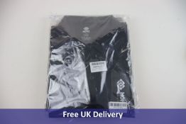 Four MoFiz Men's Sports Polo Shirts Active Short Sleeve Golf T-Shirt to Include 3x Black Size L and