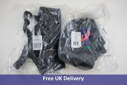 Two Items Of Asics Women's Gym Wear, to Include 1x Low Support Bra, Black and 1x Sport 2 In 1 Shorts