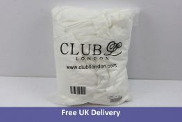 Club L London Women's Off The Shoulder Satin Fishtail Maxi Dress, Ivory, Size 10