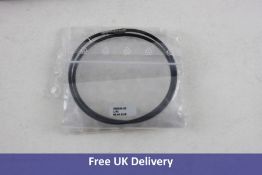 Deco Art Necklace Silicone Black, Steel Clasp, L, 42cm