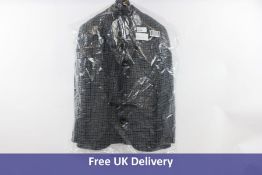 Hackett Stretch Boucle Check Blazer, Size 40