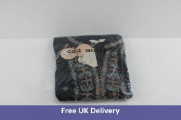 Odd Molly Women's Charlotte Blouse, Deep Asphalt, Size 4