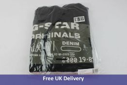 G-Star RAW Unisex Heren Originals Hoodie , Black , Size L
