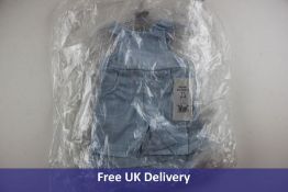 Four Rapife Baby Boy's Dungaree Sets, Light Blue, Size 2x 3 Months and 2x 6 Months