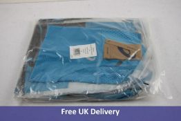 Four Asics Women's Tops to Include 2x 1/2 Zip Top, Digital Aqua, Size XS, 1x Light Mesh Singlet, Dig