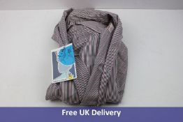 Irmasworld Women's Shirt, Pink and Black Stripped, Size S