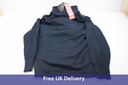 Eugen Klein Women's Roll Neck Knit Jumper, Navy, Size 14