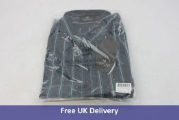 Scotch & Soda Men's Cotton-blend Yarn Detail Shirt, Blue Stripped, Uk XXL