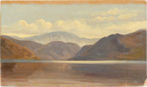 Thomas Fearnley (?). Fjord landscape. 1837