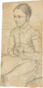 Erwin or Otto Speckter. A sister of the artist with a cat in her lap.