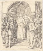 Otto Speckter. ”Siegfried erblickt Kriemhild (Sigfrid und Sigurd)”. 1845. (+ 4 supplements).