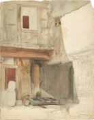 Hans Speckter. Study of farmhouse (unfinished) / ”St. Peter und P…. Undated / 1865 (+ 4 supplements)