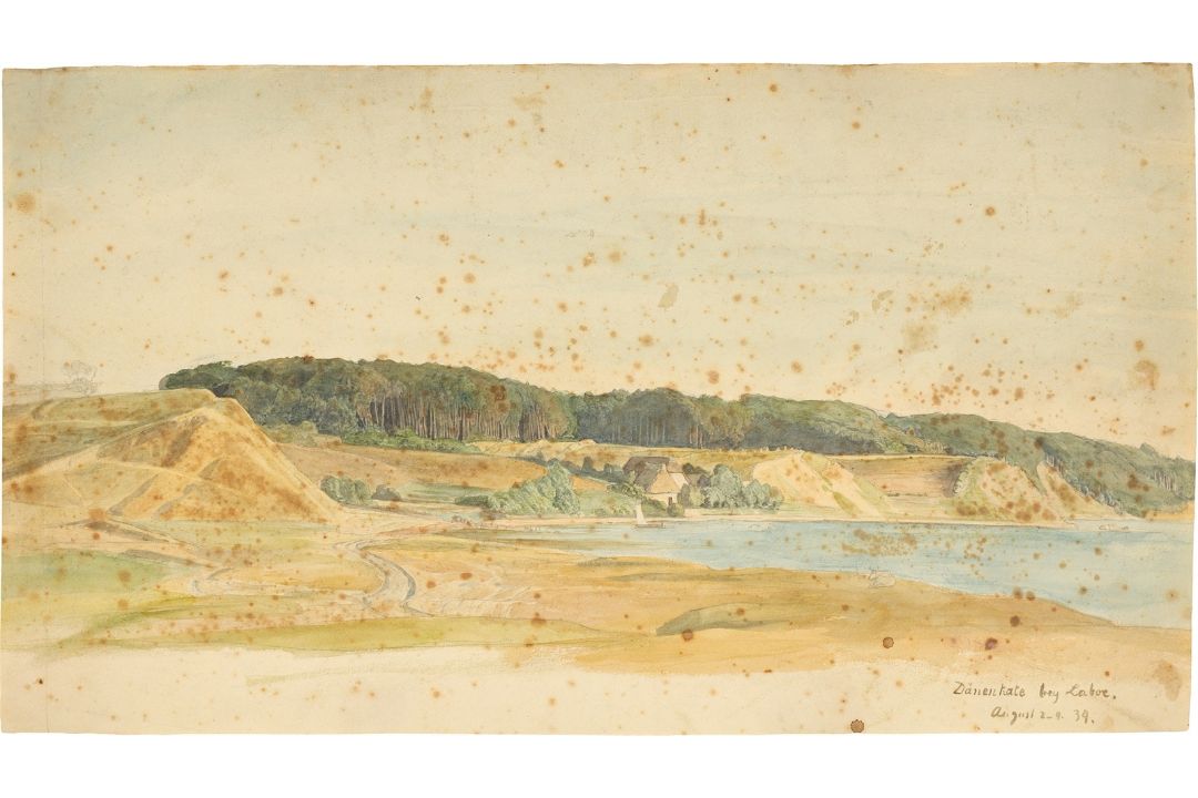 Jacob Gensler. „Dänenkate bey Laboe“. 1834