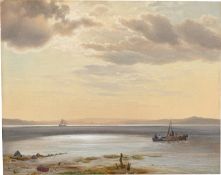 Vilhelm Kyhn. Coastal Landscape in Denmark.