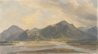 Carl Morgenstern. ”Innlandschaft bei Neubeuern”. 1833