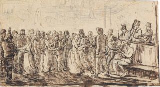 Carl Friedrich Rumohr (?). Village dance.