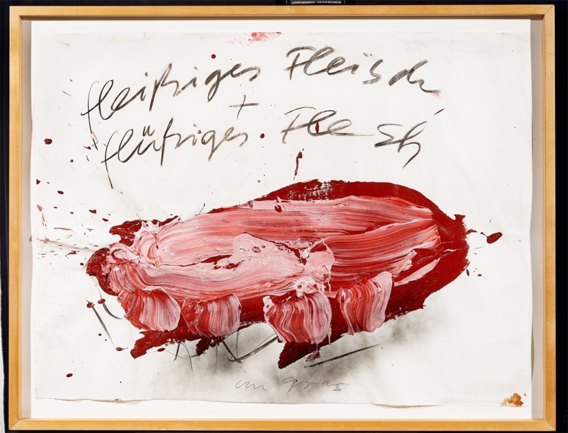 Dieter Krieg. Ohne Titel (fleißiges Fleisch + flüssiges Fleisch, im gras). 1996 - Bild 2 aus 2