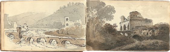 Lorenz Adolf Schönberger. Schoenberger's Sketchbook of Rome. Circa 1817/25