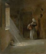 Carl Vilhelm Holsøe. Köksinteriör.