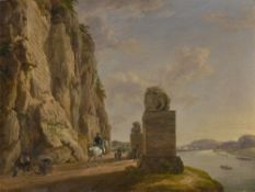 Anton Radl. The Lion Monument near Bad Abbach. Circa 1820