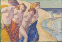Ludwig von Hofmann. Women by the sea. 1908