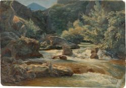 French, circa 1830. Torrent from the surroundings of Subiaco.