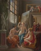 Danish, circa 1840. In the Artist's Studio (The Judgement of Paris).