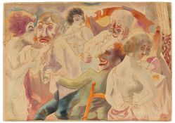 George Grosz. ”Nächtliche Szene, Berlin”. 1925