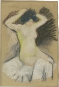 August Macke. ”Akt auf weißem Tuch”. 1909
