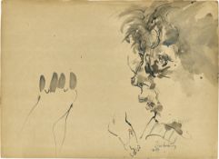 Horst Janssen. ”Übertreibung” (Selbstbildnis). 1976