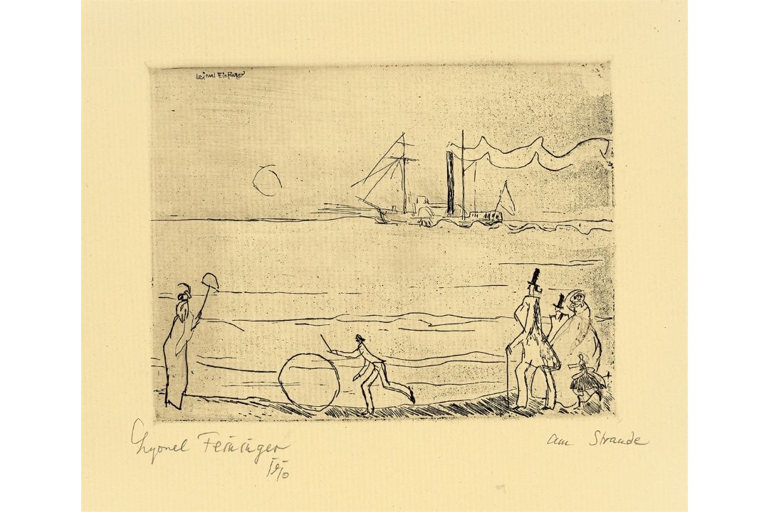Lyonel Feininger. „Am Strande“. 1910