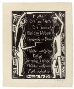 Karl Schmidt-Rottluff. ”Zehn Holzschnitte von Schmidt-Rottluff”. 1919