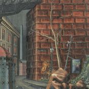 Volker Böhringer. ”Eisenbahnbrücke”. Circa 1933