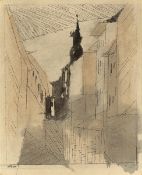 Lyonel Feininger. Street, Cammin (Recollection). 1947