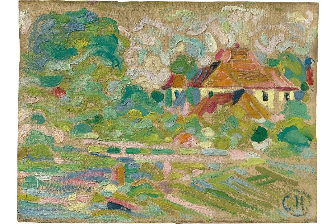 Curt Herrmann. Ansicht von Schloss Pretzfeld. Um 1910