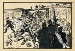 Heinrich Zille. Tram. 1919