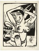 Karl Schmidt-Rottluff. ”Kniende”. 1914
