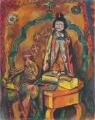 César Klein. ”Stilleben mit Figur” (”Stilleben mit Puppe”). 1918