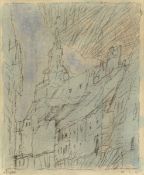Lyonel Feininger. Häuser (Houses). 1947