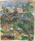 Oskar Moll. ”Gebirgslandschaft”. Circa 1922