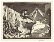 Pablo Picasso. ”Faune dévoilant une dormeuse”. 1936