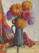 Aimé Barraud. Floral still life with mums.