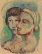 Karl Hofer. Two heads.