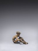 Renée Sintenis. ”Sitzender Knabe mit Schalmei”. 1951