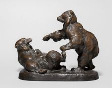 August Gaul. ”Spielende Bären”. 1899