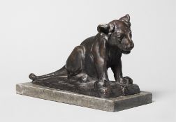 August Gaul. ”Sitzender junger Löwe”. 1898