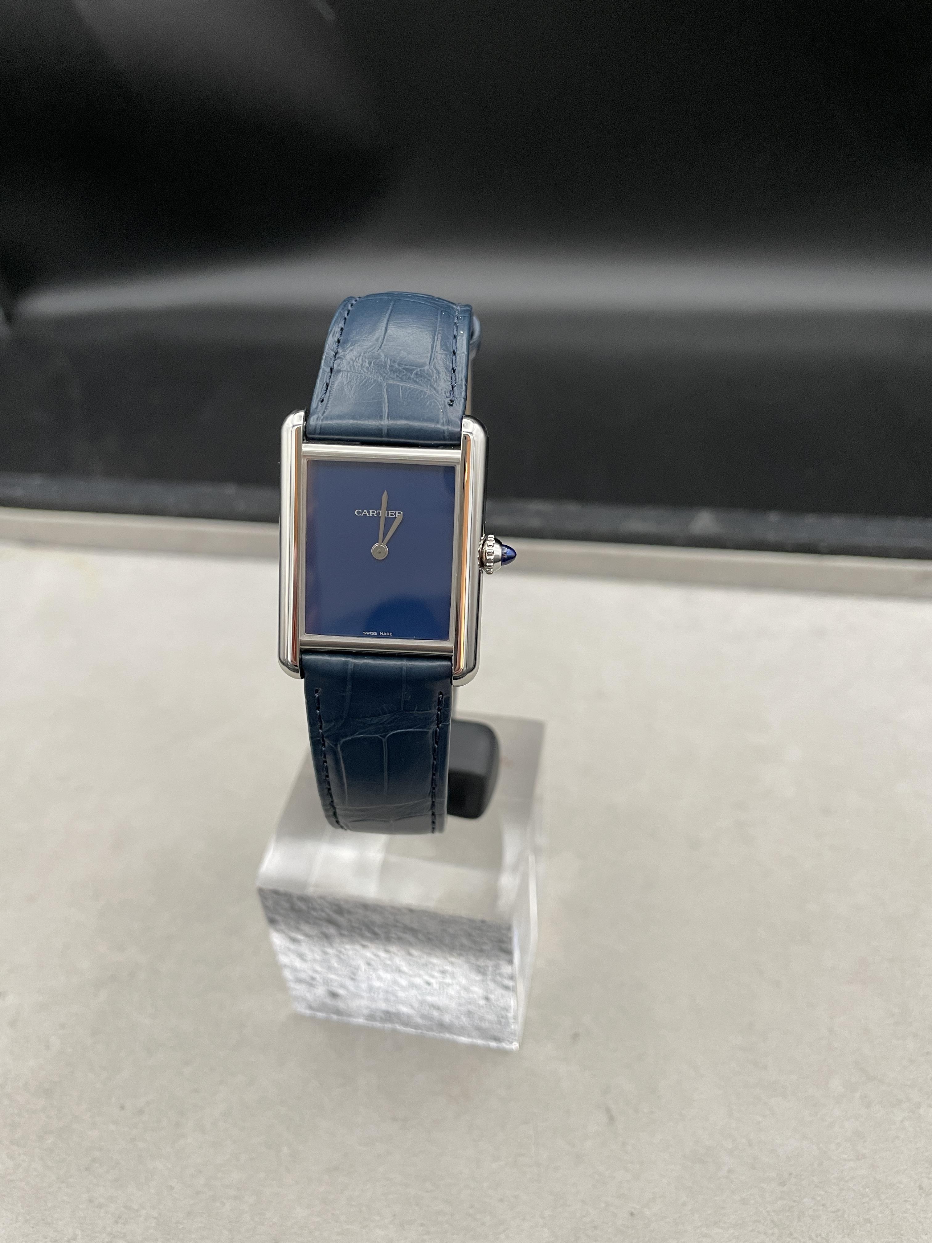 Cartier Tank Must Blue Quartz ref. WSTA0055