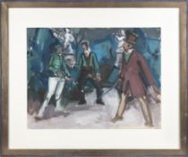 Dönselmann, Karl; Fechter im Park