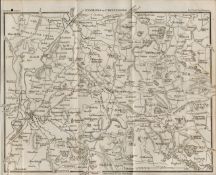 John Carys Environs of Cheltenham Antique 1819 Detailed Map.